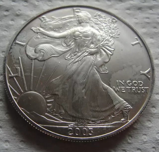 Silbermünze  USA  American Silber Eagle  Liberty  1 Dollar 1 oz 2003 999 Silber