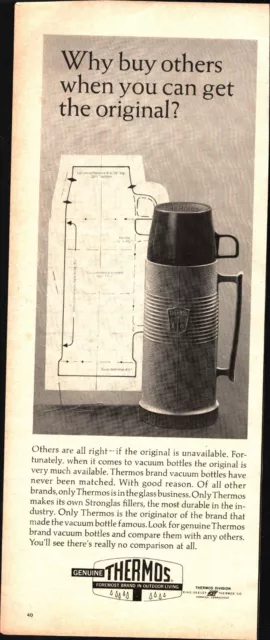1966 Thermos Vacuum Bottle Buy the Original Vintage Print Ad Nostalgia b1