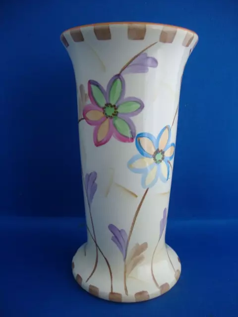 Keeling & Co Losol Ware Art Deco Stylized Floral Vase