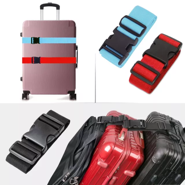 Useful Travel Luggage Suitcase Baggage Backpack Cross Strap Safe Reinforce Belt 2