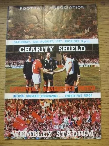 1977 FA Charity Shield  Liverpool v. Manchester United