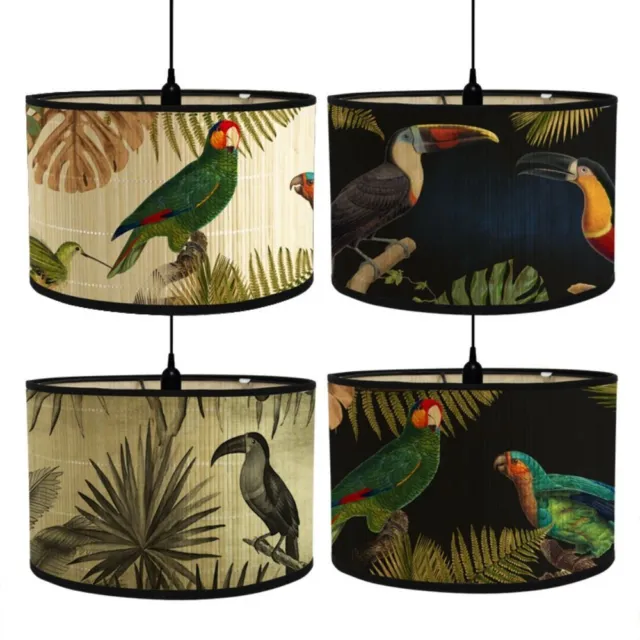 Retro Style Lampshade Bamboo Lighting Fixtures Lamp Shade  Simple Chandelier