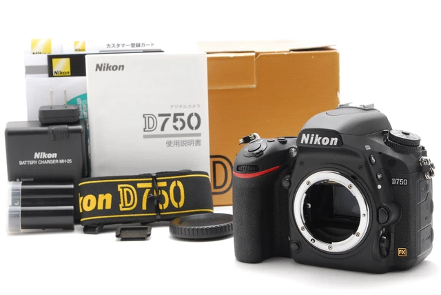 Nikon D750 24.3MP DSLR Camera - Body Only "Boxed Mint Low SC3,061" 2005857