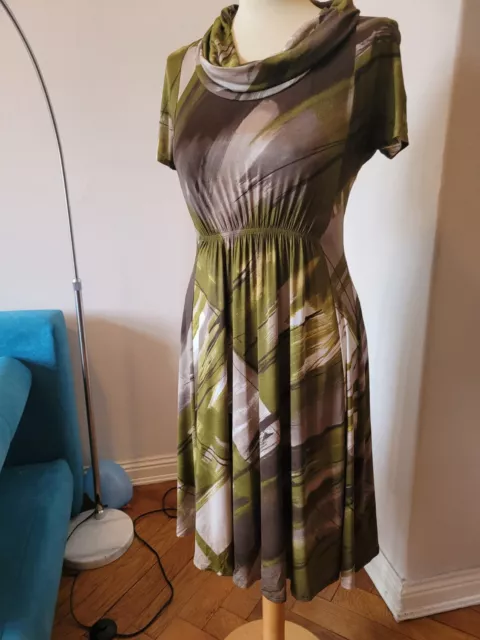 Hochwertiges Kleid MAX MARA Gr. S grün braun beige