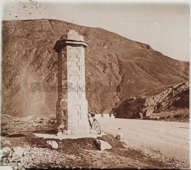 Col du Somport France Espagne Photo H10 Plaque de verre Stereo Vintage