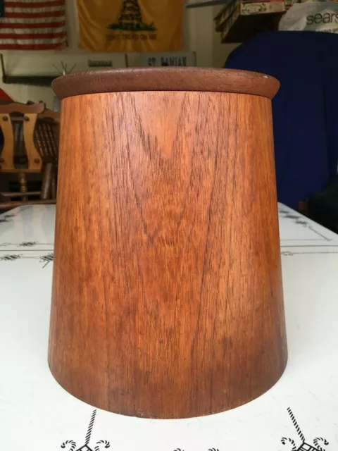 Mid-Century Modern GLADMARK Walnut Ice Bucket Sun Valley Calif MCM Vintage Wood