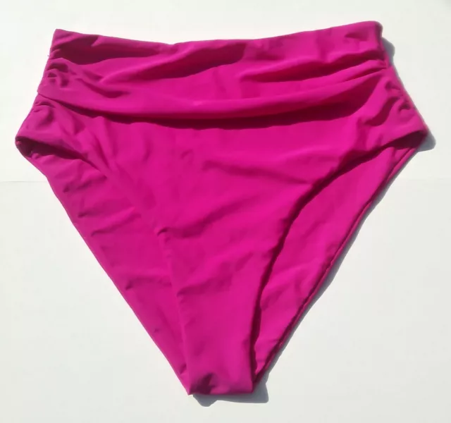 ZAFUL WOMEN'S LARGE (8) Nylon Bikini Bottoms Hot Pink Hipster With Crochet  Side £11.38 - PicClick UK