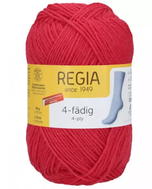 Wolle Regia 4-fädig 50g  75 % Schurwolle; 25 % Polyamid Sockenwolle Regiawolle