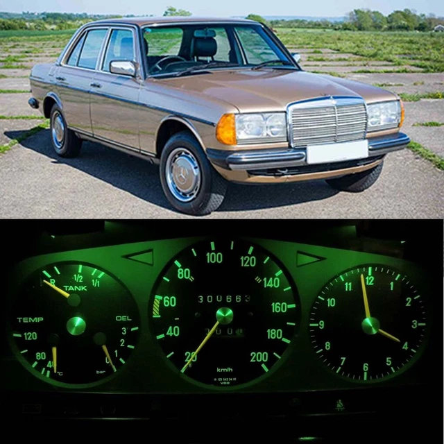 Gauge Cluster LED Dashboard Bulbs Green For Mercedes Benz 77-85 W123 Chassis