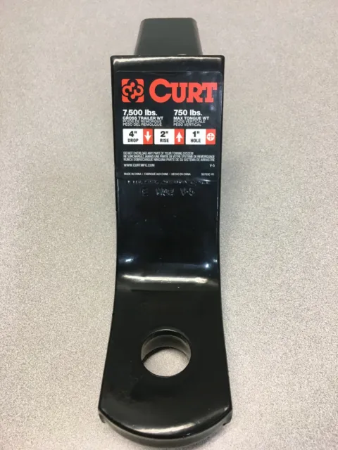 Curt 45850 Class 3 Ball Mount (2 Inch Shank, 7,500 lbs., 4 Inch Drop, 8-1/4 Inch