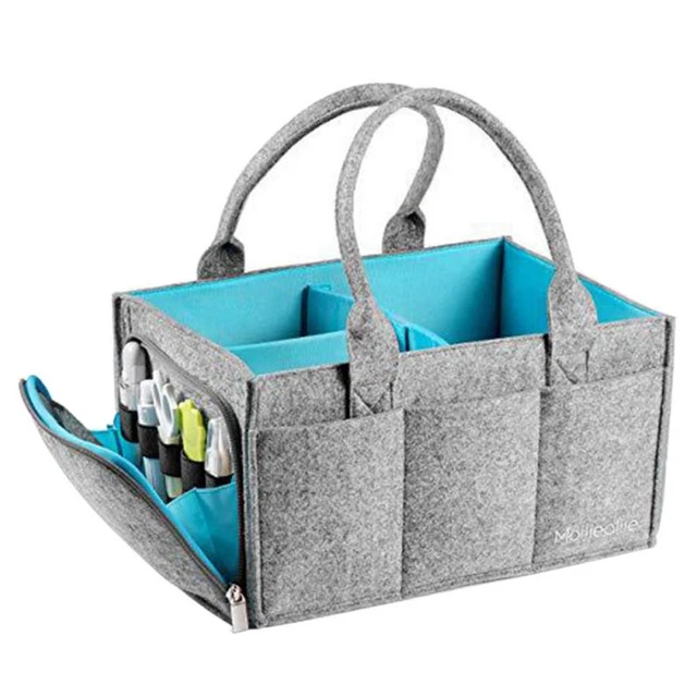 Portable Baby Diaper Caddy Organizer | Nursery Storage Bin | Car Seat Tote