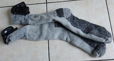 MPI OUTDOORS black/gray Unisex Battery Heated thermolite wool blend Socks‑M,L,XL