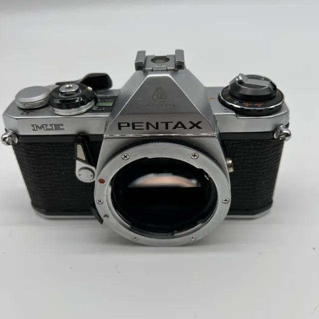Pentax ME Super 35mm SLR Film Camera Body TESTED And Working, JL