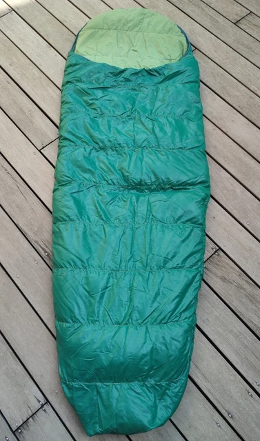 Vieux Sac De Couchage Au Vieux Campeur - 1977 - Forme Sarcophage à Enfiler - Duvet