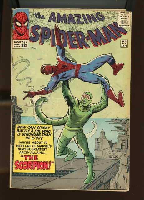 Amazing Spider-Man #20 - Origin & 1st. App. of Scorpion (Mac Gargan). (0.5) 1965