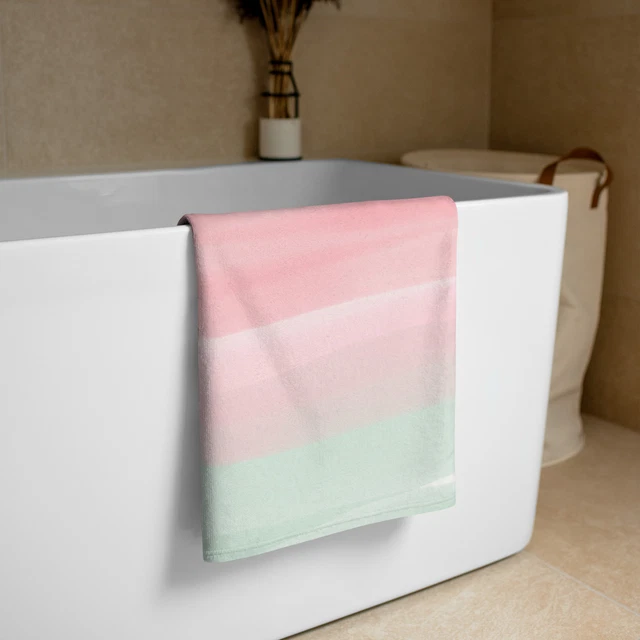 Baño y toalla de playa 76,2cm x 152cm (76 X 152 CM) Rosa & Azul