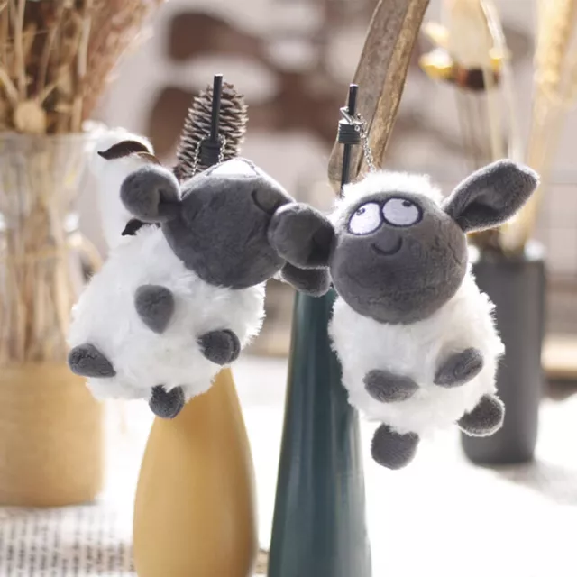 White Sheep Plush Stuffed doll Stuffed Plush Toys Keychain Bag Backpack Pendant