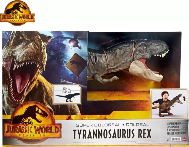 Jurassic World: Dominion Super 101cm Colossal Tyrannosaurus Rex Action Figure