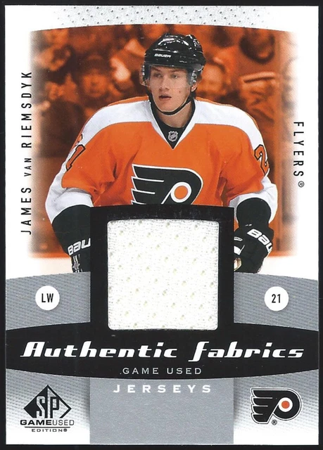 2010/11 UD SP Game Used JAMES van RIEMSDYK "AUTHENTIC FABRICS" Jersey Relic Card