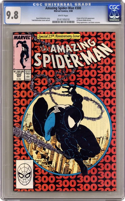 Amazing Spider-man # 300 cgc 9.8 1 st Venom Stan Lee Todd Mcfarlane White pages