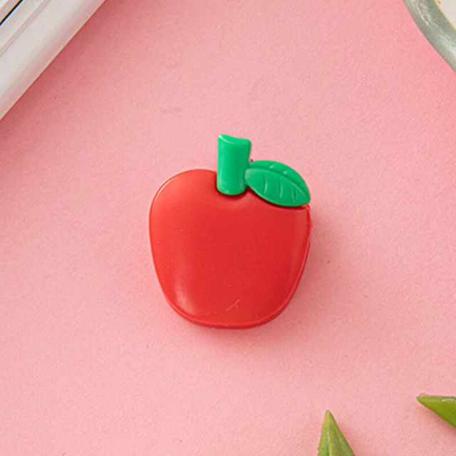 5PCS Kawaii Plastic Fruit Double-sided Note Clips Hand Ledger Test Note Clamps