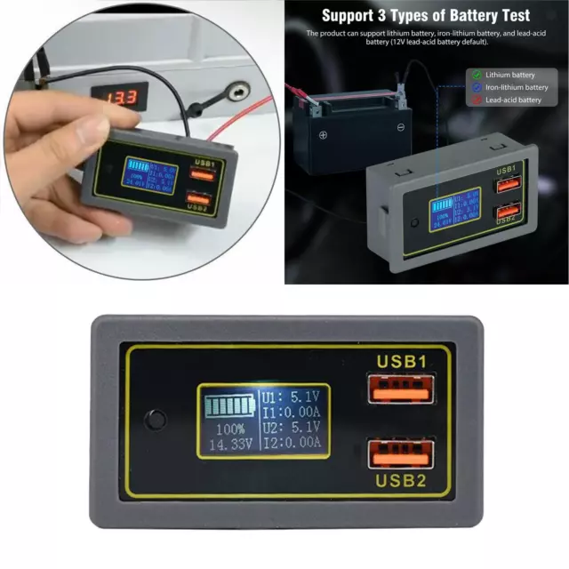 12V 24V Capacità Della Batteria Tester Auto Automotive Voltmetro Battery
