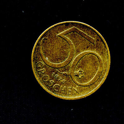 1978 Austria Osterreich  50 Groschen Coin Vintage