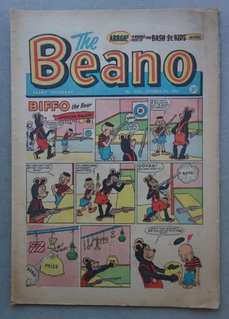 Beano comic #1003 - Oct 7 1961 GD-