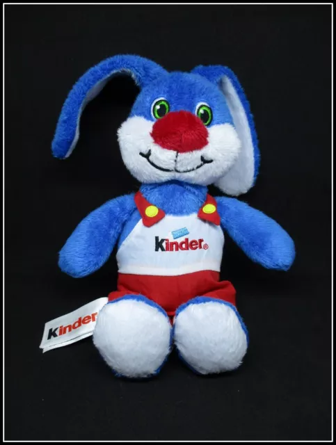 Doudou peluche Lapin Bleu  - Kinder Ferrero