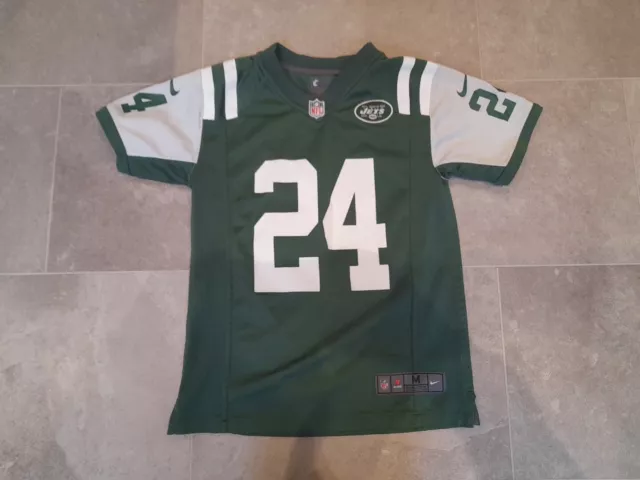 New York Jets NFL Jersey Kids Meduim Jersey #24 Darrelle Revis 5-6 Years