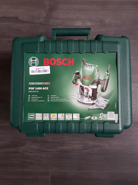 BOSCH POF 1400 ACE 1/4in Corded Plunge Router - 1400W Plus 24 Router ...