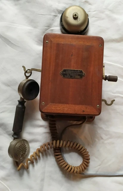 Téléphone Ancien Grammont – Modèle Colonne En Bois, Vintage Et Fonctionnel