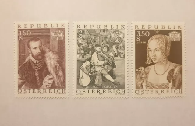 Österreich Kunstschätze 1971, 1360/62 postfrisch