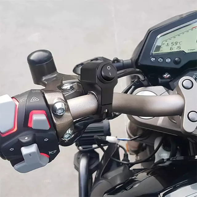Waterproof Motorbike Motorcycle Handlebar Headlight Fog Spot Light On Off Switch 3