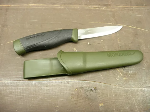 Morakniv Companion MG Carbon Steel Knife - Military Green