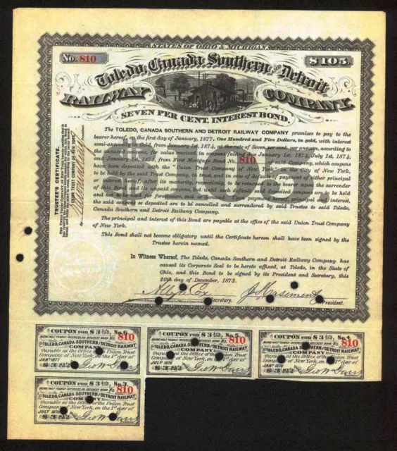 J P Morgan Stops Panic of 1907 Edward King - Top Banker signs Stock Certificate