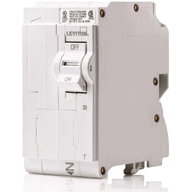 30 AMP 2POLE PlugOn Standard Branch Circuit Breaker 120/240 VAC 29.
