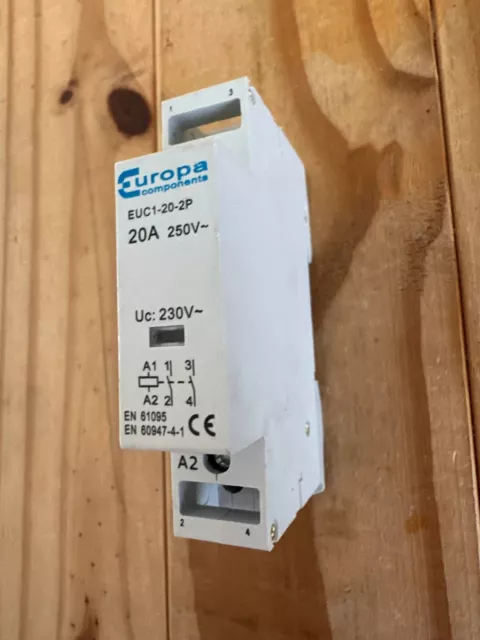 Europa EUC1-20-2P 20A  CONTACTOR RELAY 250V