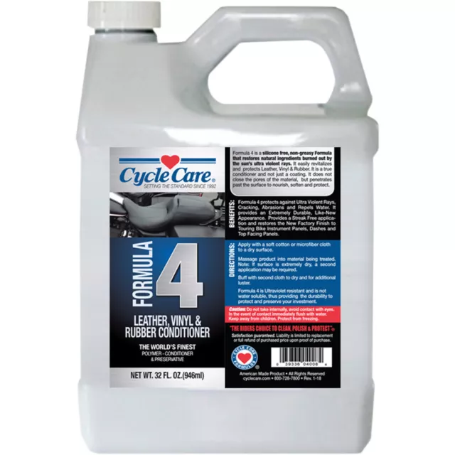 Cycle Care Formulas Formula 4 Leather Vinyl - 32 oz | 04032