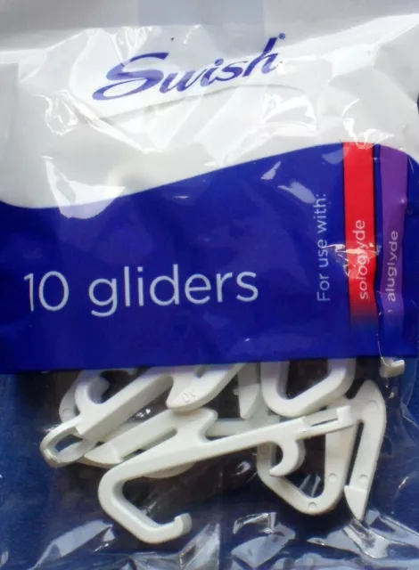 Swish Glide Hooks for Aluglyde & Sologlyde Curtain Tracks (10 per pack)