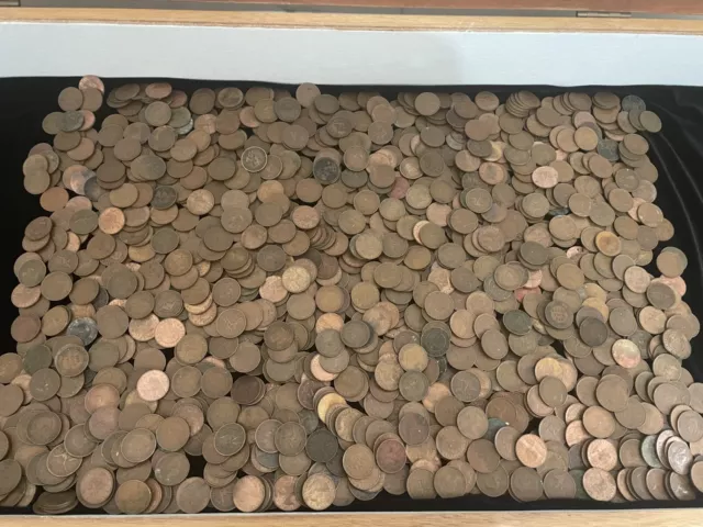 Deceased Estate Australian Half Penny Coins Bulk Half Pennies Only Aprx 7.2 Kilo