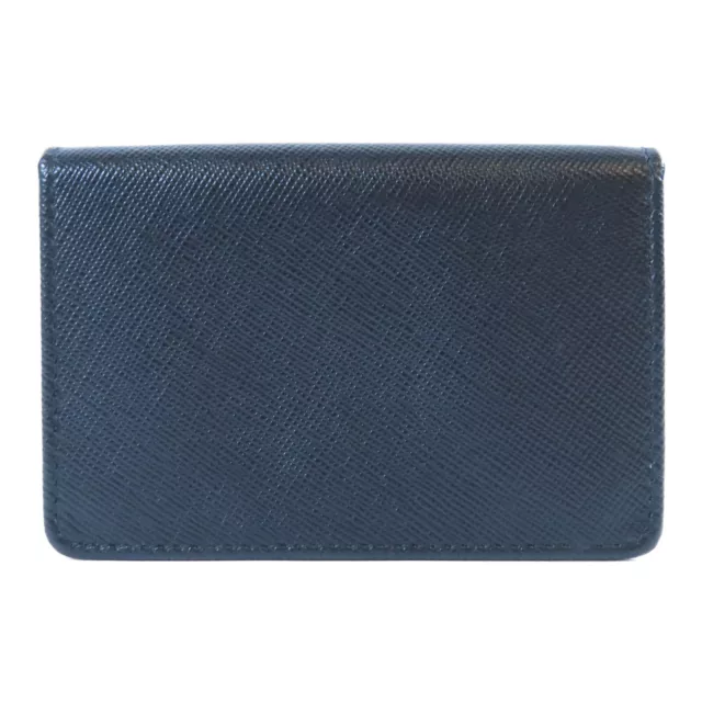 PRADA GHW Card Case/Card Holder 1M0881 Calfskin Leather Black 2