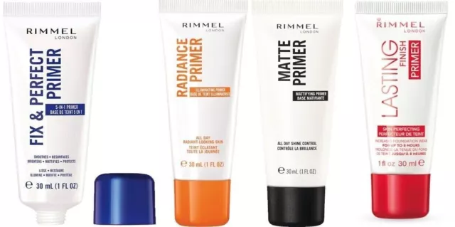 Rimmel London Makeup Primer 30ml - Fix & Perfect, Lasting Finish, Radiance - NEW