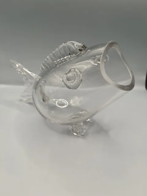 Clear Glass Fish Vase