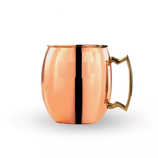 Indianer Traditionell Reine Kupfer Becher mit Messing Griff Für Küche Zubehör