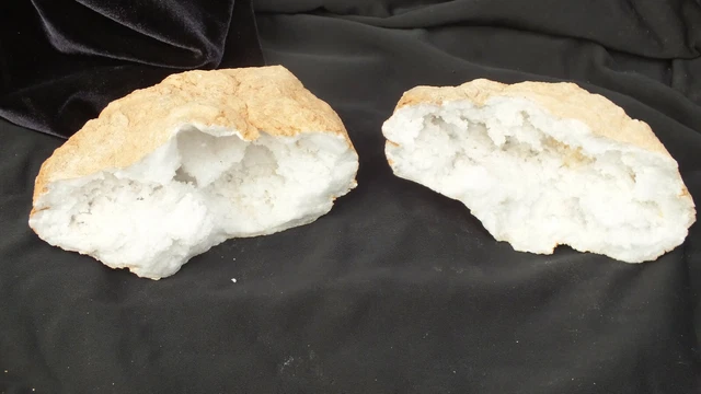 Quarz Druse Geode Marokko PAAR 0,69 kg (504)