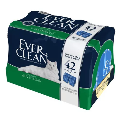 Ever Clean Extra Force non Parfumé Chat Litière 1 Chaque / 19.1kg Par