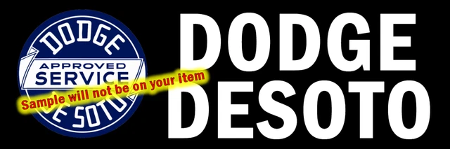 Dodge DeSoto Cars Dealer Sales Service Stickers Signs Fridge Magnets Decals