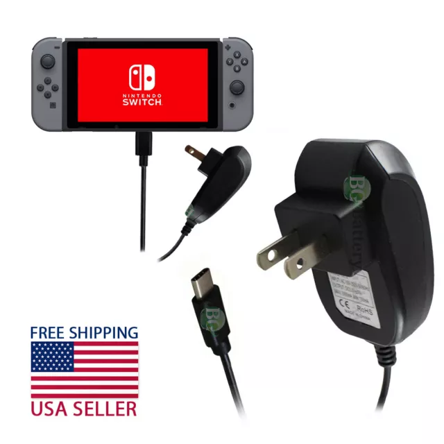 AC Adapter Power Supply Wall Charger For Nintendo Switch Dock & Pro Controller