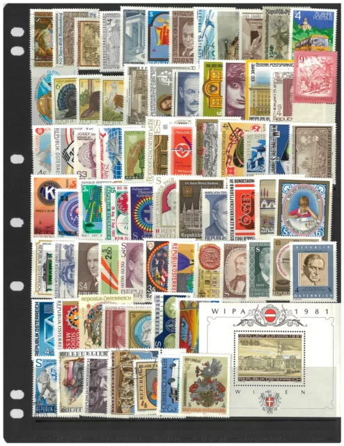 Austria Selection of 100 Different Mixed Stamps Mostly Mint Unhinged